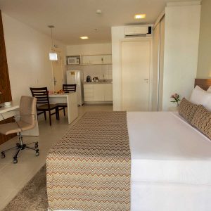 quarto de luxo do hotel fusion hplus em brasilia